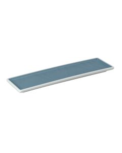Narrow rectangular tray Taiji - light blue melamine cm 30,5x8,6 h cm 1,8